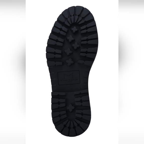 Marc Fisher Leather Patrick Chelsea Boot Lug Sole Moto Combat Boot Size 8 #644 - Picture 4 of 9